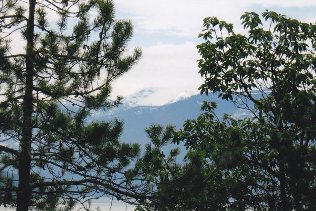 view towards the Comox glacier