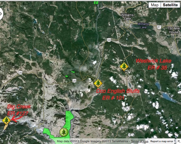 Big Creek ER Location Map - Friends of Ecological Reserves